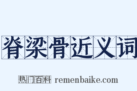 脊梁骨近义词是什么意思的图片